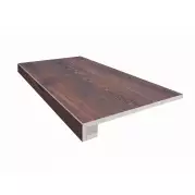 Ступень Estima Brigantina Grey Oak неполированная (прямоугольный бортик + подступенок) 33x120 BG06