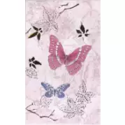 Декор Сокол Баттерфляй Бабочки Розовые 1 20x33
