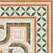 Декор Vives Ceramica Via Appia Cantonera Paxos Verde 43.5x43.5