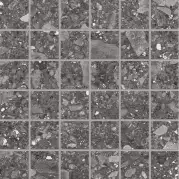 Мозаика Ergon Lombarda Plus Mosaico Nero Lapp Rett 5x5 30x30 E0K4