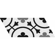 Декор 23211 Chevron Patchwork B&W Derecho 9x20.5 Equipe