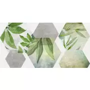 Плитка Laparet Focus зеленый ботаника 25x50 настенная 34090