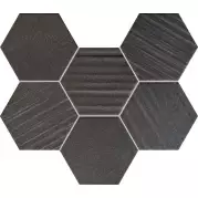 Мозаика Horizon hex black 28.9x22.1 Tubadzin