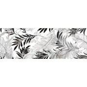 Плитка Fanal Carrara Leaves Black Matt 31.6x90 настенная