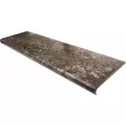 Ступень Seranit Riverstone Step Fossil Brown Rectified Lapatto 32.5x120
