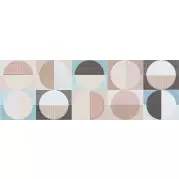 Декор Cromatica Dec Circles Cold Brillo 25x75 Cifre Ceramica
