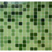 Мозаика Pixmosaic Glass Зеленая 2x2 30.5x30.5 KG308