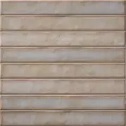 Плитка La Platera Brick Raku Grey 35x35 настенная