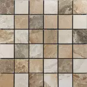Мозаика Dolomite Rect Mosaico Multicolor 5x5 30x30 Ceracasa