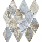 Мозаика La Fabbrica Gemstone Octagone Ocean Lap Ret 30x30 179141