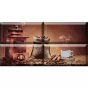Панно Absolut Keramika Monocolor Biselado Composicion Coffee Beans 01 20x40