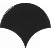 Настенная плитка 21967 Scale Fan Black 10.6х12 Equipe