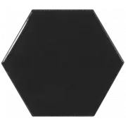 Настенная плитка 21915 Scale Hexagon Black 10.7х12.4 Equipe
