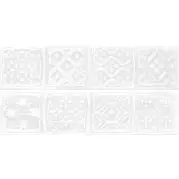 Настенный Декор Opal Comp.Rodia White (Комплект 2 Плитки) 15x30 Cifre Ceramica