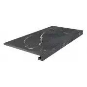 Ступень Kerama Marazzi Тубкаль Фронтальная Клееная Чёрный Матовая Обрезной 33x60 KM6060G0331RGCF