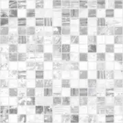 Мозаичный декор Laparet Extra Серый-Белый 30x30