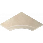 Бортик Italon Materia X2 Magnesio Bor. Svasato Ang. Round 30 60x60 с выемкой угловой закругленный 620090000394