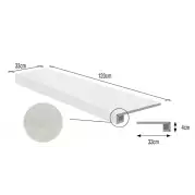 Ступень Ascot Ceramiche Gentle Stone Costa Retta White Ret 33x120 GSTS331R