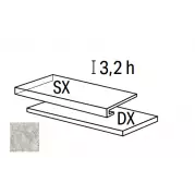 Ступень La Fabbrica Gemstone Gradino Costa Retta Dx Grey Nat Ret 33x120 179325