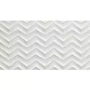 Плитка Atlas Concorde Russia 3D White Wall Chevron Glitter Matt 30.5x56 настенная 600080000407
