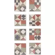 Декор La Fabbrica Cotto Del Casale Decoro Pompei Mix Di 4 20.3x20.3 161301