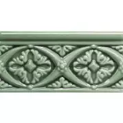 Бордюр Adex Modernista Relieve Bizantino C-C Verde Oscuro 7,5x15