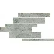 Декор 742238 La Roche Grey Modulo Listello Sfalsato Mix 21x40 Rex Ceramiche