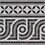 Декор Vives Ceramica Via Appia Cenefa Nola Negro 43.5x43.5