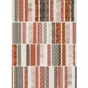 Панно AB3081 Aquarelle Vitrail-4 Rosso компл. 4 шт. 75х100 Arcana Ceramica
