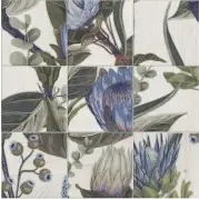 Декор Mainzu Murales Mural Blu Leaves Decor 20x20