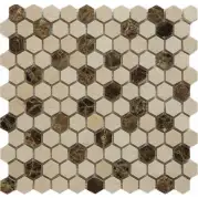 Мозаика QS-Hex027-25P/10 30.5x30.5 Muare