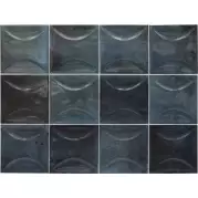 Плитка Equipe Hanoi Arco Blue Night 10x10 настенная 30023