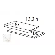 Ступень La Fabbrica Gemstone Gradino Costa Retta Dx Natural Nat Ret 33x120 179322