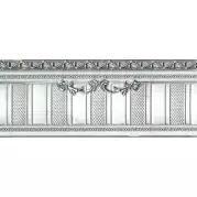Бордюр El Molino Excelsior Plata-Blanco Zocalo 12x30