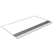Ступень Estima Ideal White неполированная с насечками 30x120 ID01