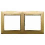 Рамка Legrand Valena Classic 770302 Матовое золото (2 поста)