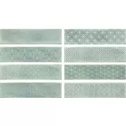 Настенная плитка Decor Opal Turquoise (8 Видов) 7.5x30 Cifre Ceramica
