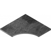 Бортик Italon Materia X2 Titanio Bor. Ang. Round 30 60x60 угловой закругленный 620090000409