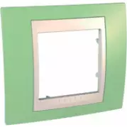 Рамка Schneider Electric Unica MGU6.002.563 Зеленое Яблоко/Бежевый (1 пост)