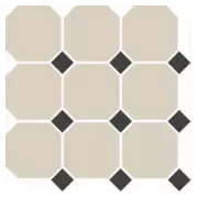 Керамогранит TopCer Octagon 4416 Oct14-1ch White Octagon 16/Black Dots 14 30x30
