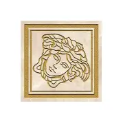 Вставка Versace Meteorite Tozzetto Medusa Miele/Oro Sabbiato Lap 9.8x9.8 47295
