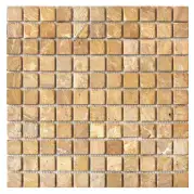 Мозаика настенная CV20013 Travertino Mos.Nat. Golden Travertin 2.5x2.5 30.5x30.5 Colori Viva