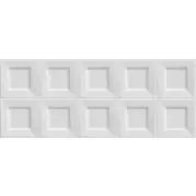 Настенная плитка Ibero Black&White Cubic White 20x50
