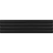 Плитка Equipe Costa Nova Onda Black Matt 5x20 настенная 28521