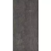 Ступень Paradyz Carrizo Basalt Stopnica Prosta Struktura Mat 30x60