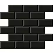 Мозаика 187843 Black and White Mosaico Minimetro Negro 29.1x29.6 Dune