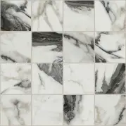 Мозаика Rex Ceramiche Les Bijoux De Rex Calacatta Altissimo Matt 6mm 7.5x7.5 30x30 767624