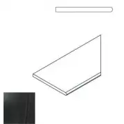 Бортик Italon Contempora X2 Carbon Bor. Round Dx 30x60 закругленный правый 620090000230