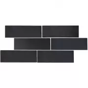 Керамогранит Casalgrande Padana Muretto Nero 8.2х25 13540082