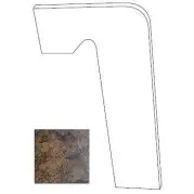 Плинтус Zan.Metalica Vulcano Izquierda лев.39.5х17.5 Exagres